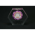 Lucite Hexagon Embedment Award (5"x4"x7/8")